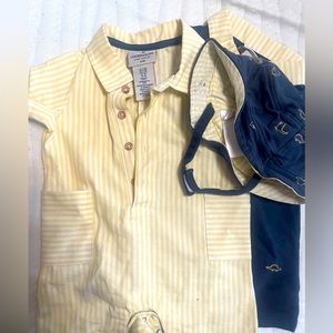 Caribbean Joe Boys Romper Set